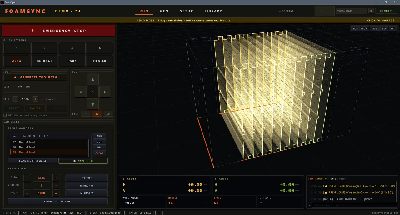 Thermal-panel generator with half-lap rabbet side joints and optional back mounting channels